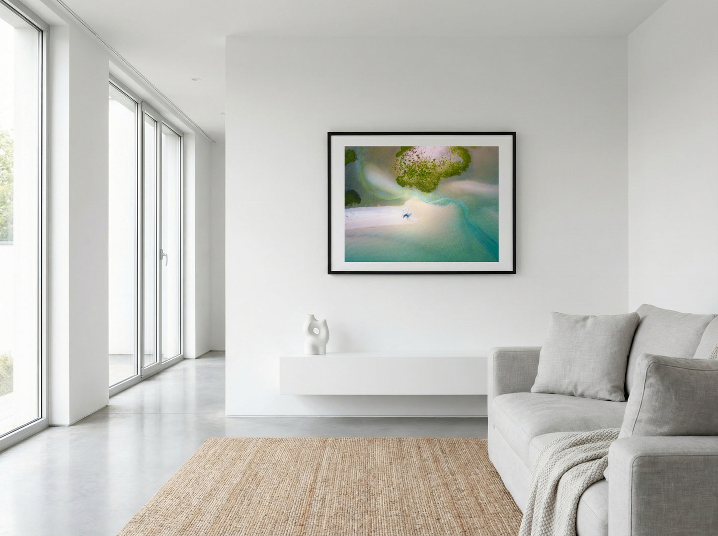Tavira Sandbar — Solitude Fine Art Print | Algarve Portugal Aerial Wall Art