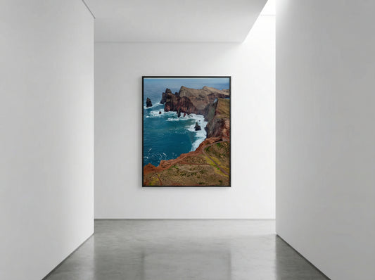 Ponta de São Lourenço — Aerial — lifestyle wall mockup