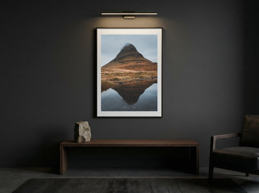 Kirkjufell — Autumn Reflection Fine Art Print | Iceland Mountain Wall Art