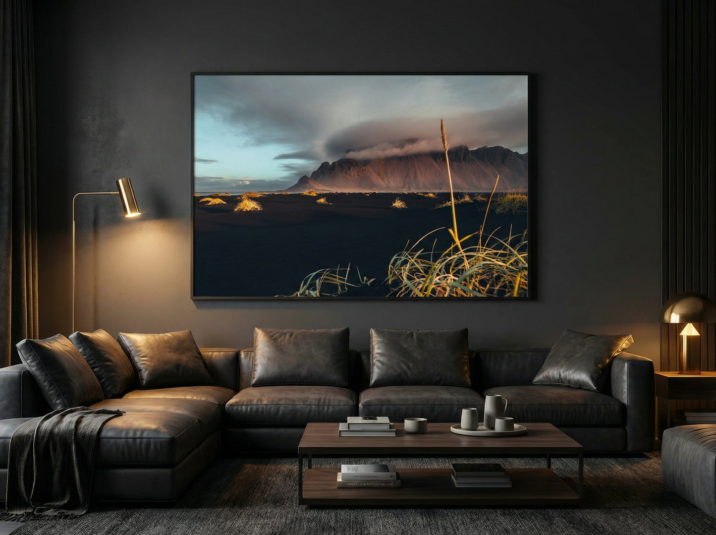 Vestrahorn — Black Sand Storm — lifestyle wall mockup